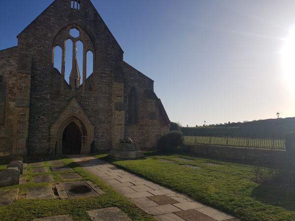 A picture of the Garrison Church with no roof
